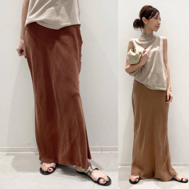 20ss L'Appartement OZMA SKIRT ボルドー 36