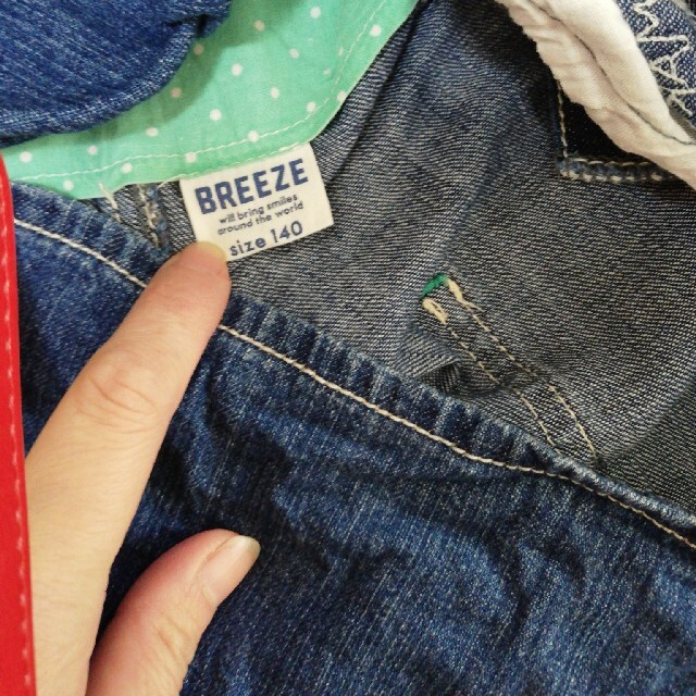 BREEZE(ブリーズ)のBREEZE オーバーオールスカート140cm キッズ/ベビー/マタニティのキッズ服女の子用(90cm~)(スカート)の商品写真