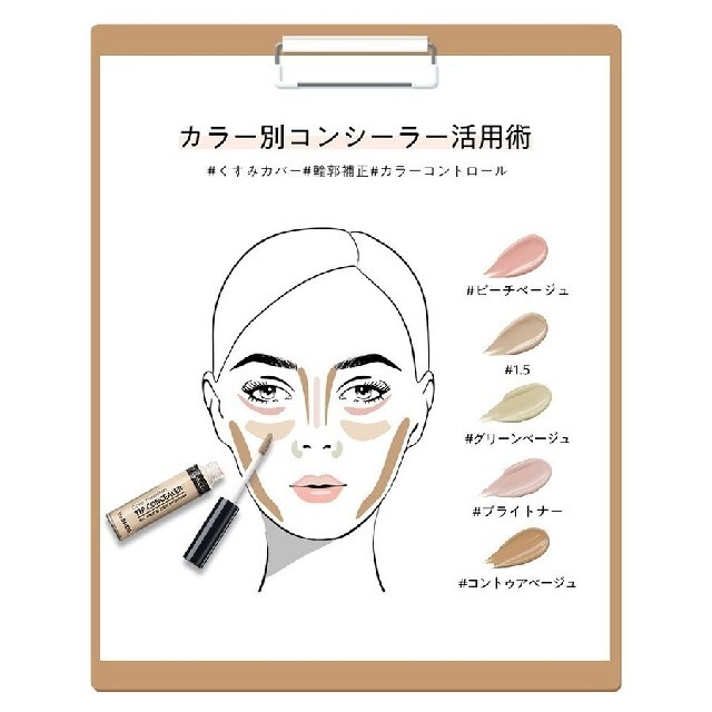 the saem(ザセム)のザセム チップコンシーラー 01号クリアベージュ コスメ/美容のベースメイク/化粧品(コンシーラー)の商品写真