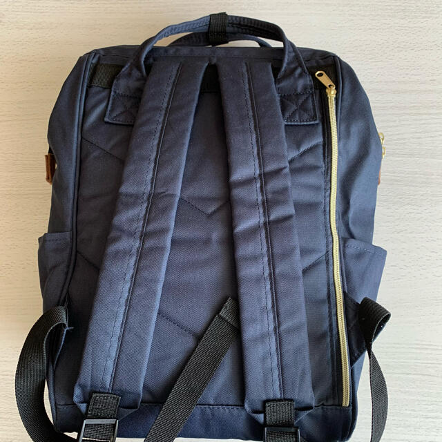 アネロ　がま口リュック　ネイビー　Ｌサイズ レディースのバッグ(リュック/バックパック)の商品写真