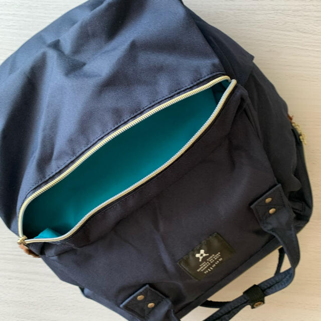 アネロ　がま口リュック　ネイビー　Ｌサイズ レディースのバッグ(リュック/バックパック)の商品写真