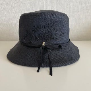 ランバンオンブルー(LANVIN en Bleu)のLANVIN en Bleu ランバン 日除け メッシュ ハット 帽子 (麦わら帽子/ストローハット)