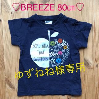 ブリーズ(BREEZE)のゆずねね様専用★♡美品♡BREEZE りんご柄Tシャツ&チュールスカート80㎝(Ｔシャツ)