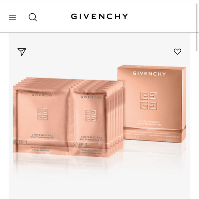 【新品/未使用】GIVENCHY ランタンポレル　フェイスパック 5