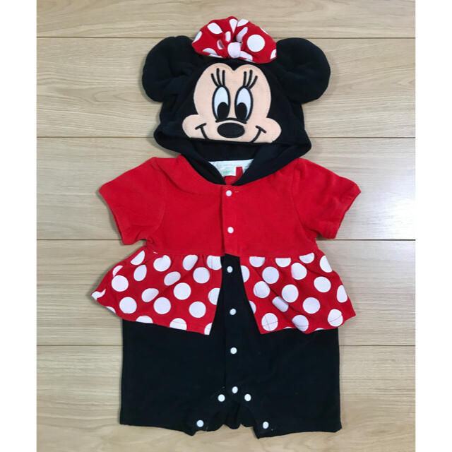 Disney(ディズニー)のDisney ミニー　ロンパース  80cm キッズ/ベビー/マタニティのベビー服(~85cm)(ロンパース)の商品写真