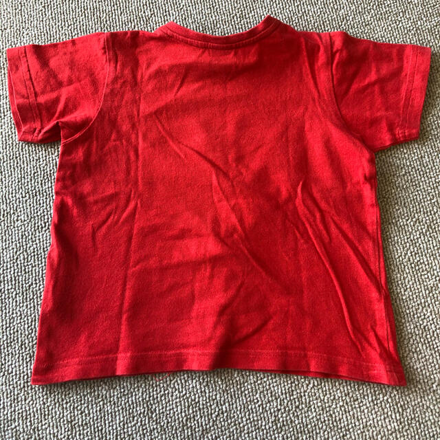 adidas(アディダス)のadidas ベビー半袖Tシャツ　赤　サイズ90（18M） キッズ/ベビー/マタニティのキッズ服男の子用(90cm~)(Tシャツ/カットソー)の商品写真