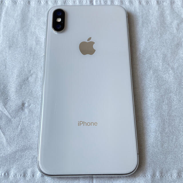 iPhone X 256GB ホワイト SIMフリー 大容量バッテリー100%