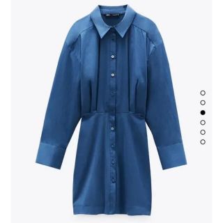 ザラ(ZARA)のZARA シャツワンピース(ミニワンピース)