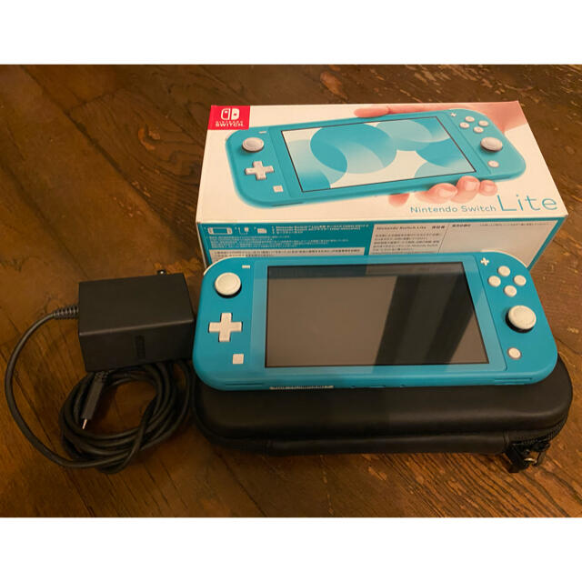 Nintendo Switch(ニンテンドースイッチ)の★にとさん専用　Nintendo Switch lite ターコイズ エンタメ/ホビーのゲームソフト/ゲーム機本体(家庭用ゲーム機本体)の商品写真