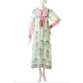 ロンハーマン(Ron Herman)のSZ blockprints SilkJodhpur Dress 週末限定値下げ(ロングワンピース/マキシワンピース)