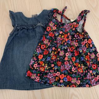 エイチアンドエム(H&M)の2枚セット H＆M ベビー ワンピース 4-6 months(ワンピース)