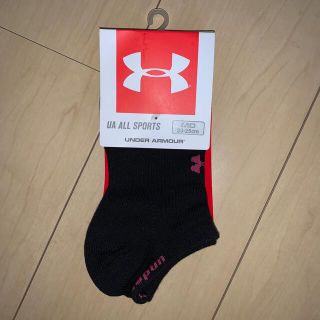 アンダーアーマー(UNDER ARMOUR)のアンダーアーマー靴下　23-25cm ブラック(ソックス)