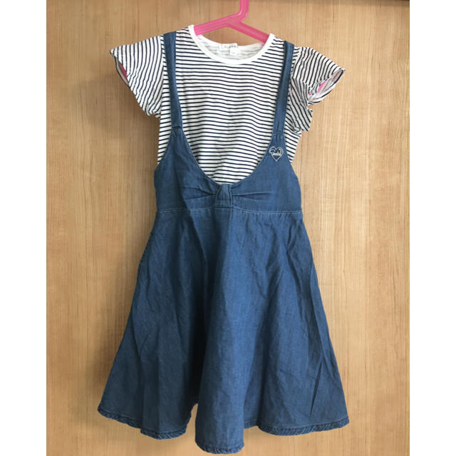 3can4on(サンカンシオン)の【値下げ】3can4onガールズ　セットアップ キッズ/ベビー/マタニティのキッズ服女の子用(90cm~)(ワンピース)の商品写真