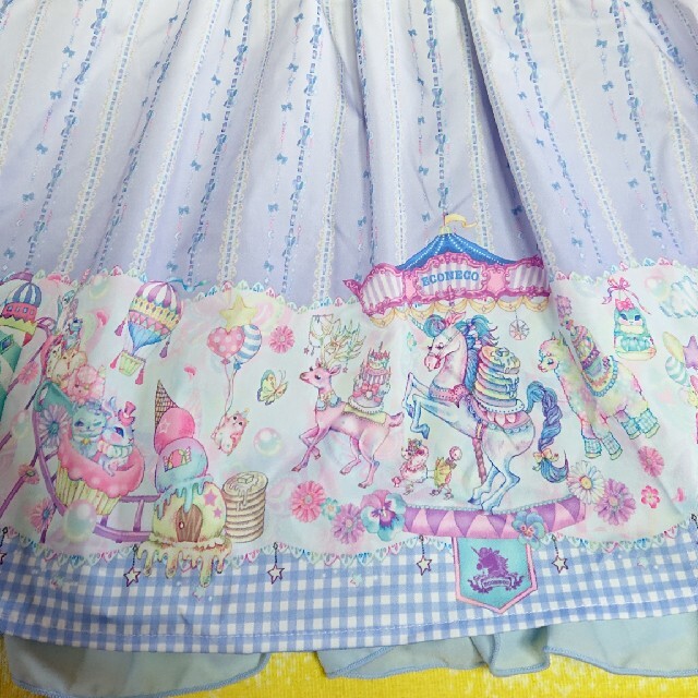 しまむら(シマムラ)の専用♥しまむら♥エコネコ♥ワンピース♥パープル♥120cm キッズ/ベビー/マタニティのキッズ服女の子用(90cm~)(ワンピース)の商品写真