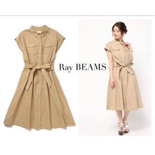 ビームス(BEAMS)のRay BEAMS  ベルテッドサファリシャツワンピース(ひざ丈ワンピース)