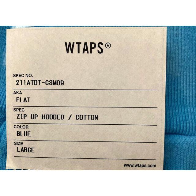 WTAPS FLAT / ZIP UP HOODED / COTTON