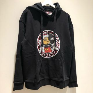 最終値下げ!新品GUESSパーカー ミッキーデザイン