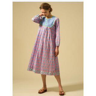 ロンハーマン(Ron Herman)のSZ Blockprints Kity Pinapple Print Dress(ロングワンピース/マキシワンピース)