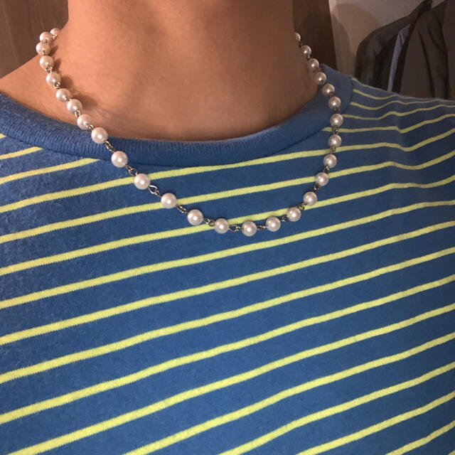 KAPITAL(キャピタル)のパールネックレス　pearl  necklace バーなし メンズのアクセサリー(ネックレス)の商品写真