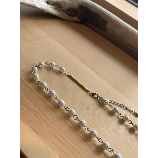 KAPITAL(キャピタル)のパールネックレス　pearl  necklace バーなし メンズのアクセサリー(ネックレス)の商品写真