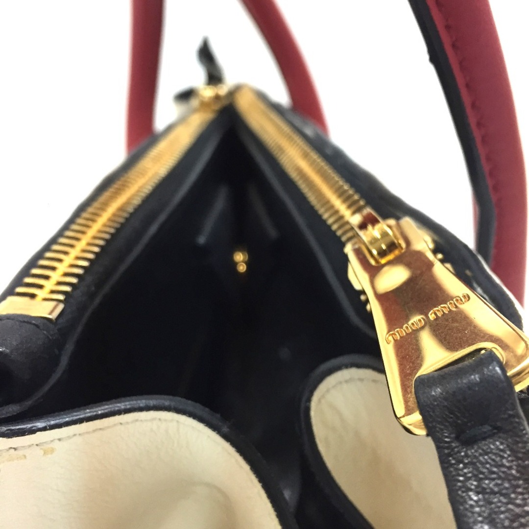 ミュウミュウ MIUMIU ナッパバイカー RN1032 2WAY ショルダーバッグ ...