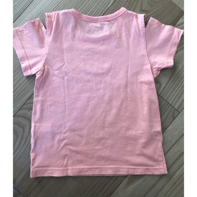 petit main(プティマイン)のpetit main 肩開きTシャツ キッズ/ベビー/マタニティのキッズ服女の子用(90cm~)(Tシャツ/カットソー)の商品写真