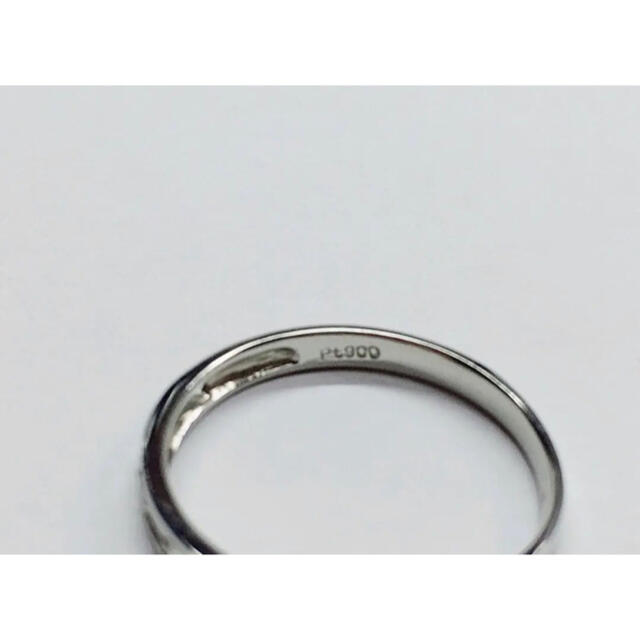 Pt900 5石 ダイヤモンド 0.10 リング 指輪