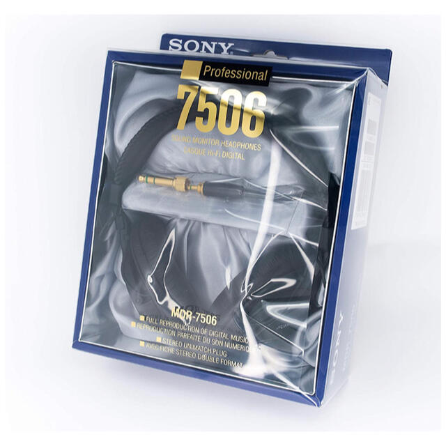 SONY(ソニー)のSONYヘッドホン MDR-7506 スマホ/家電/カメラのオーディオ機器(ヘッドフォン/イヤフォン)の商品写真