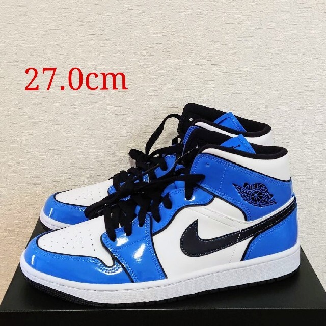 [新品]AIR JORDAN 1 MID ジョーダン 1 SIGNAL BLUE