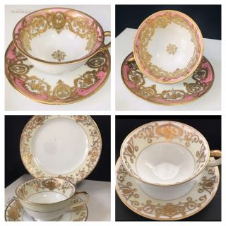 ノリタケ(Noritake)のオールドノリタケ  ピンク　豪華金盛　キャビネットカップ(食器)