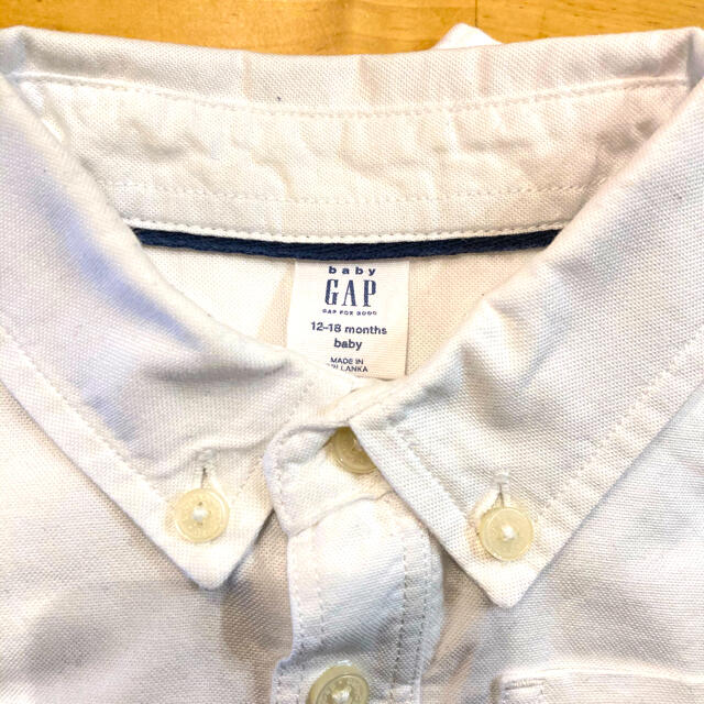 babyGAP(ベビーギャップ)のGAP☆シャツロンパース キッズ/ベビー/マタニティのベビー服(~85cm)(シャツ/カットソー)の商品写真