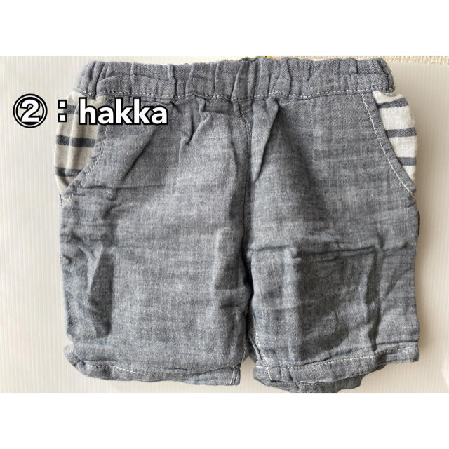 hakka baby(ハッカベビー)のsize：80  BOBSON  hakka  ハーフパンツ  半ズボン キッズ/ベビー/マタニティのベビー服(~85cm)(パンツ)の商品写真