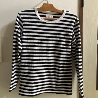 アニエスベー(agnes b.)のアニエスの黒白ボーダー　お値下げしました！(Tシャツ(長袖/七分))