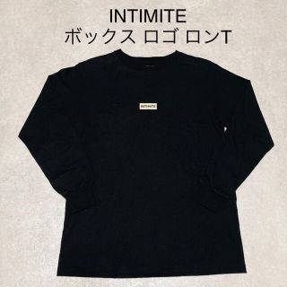 INTIMITE アンティミテ ボックス ロゴ ロンT ブラック 黒 佐々木 希(Tシャツ/カットソー(七分/長袖))