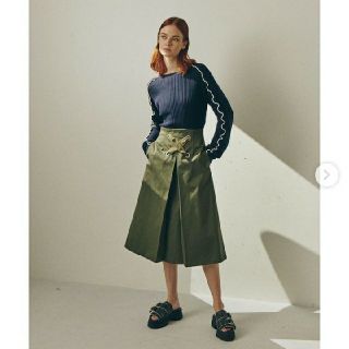 ルシェルブルー(LE CIEL BLEU)のチャーリー様専用★ルシェルブルー★Big Lace up Flow Skirt(ロングスカート)