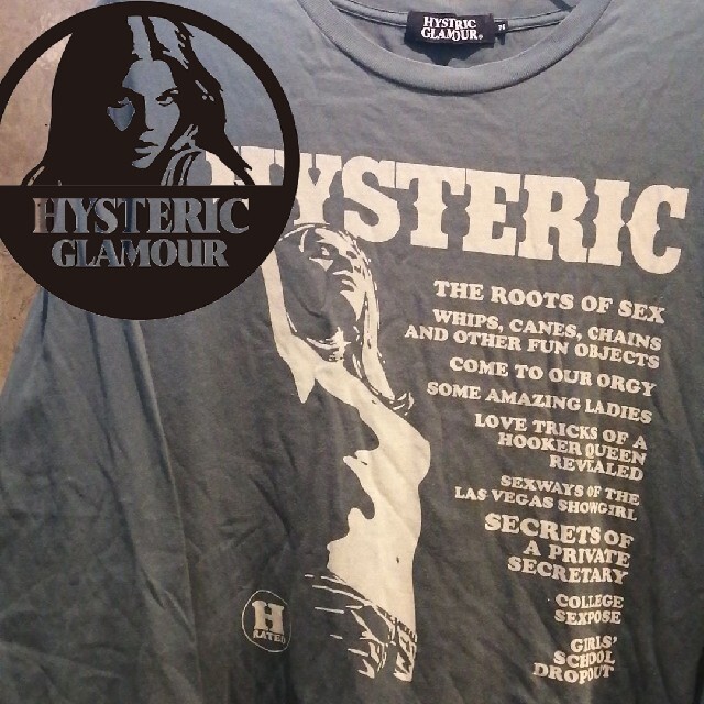 HYSTERIC GLAMOUR(ヒステリックグラマー)の【ガールフォト】ヒステリックグラマーロンT  ウエステッドユース　fr2　GDC メンズのトップス(Tシャツ/カットソー(七分/長袖))の商品写真