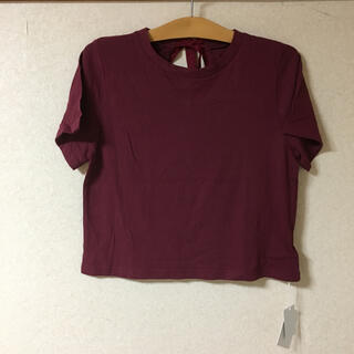 スライ(SLY)の●新品 SLY スライ バックリボン Tシャツ カットソー トップス   (Tシャツ(半袖/袖なし))