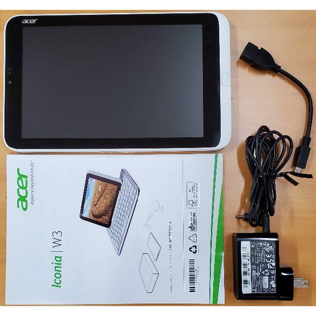 Acer(エイサー)のAcer ICONIA W3-810 / Windows10 スマホ/家電/カメラのPC/タブレット(タブレット)の商品写真