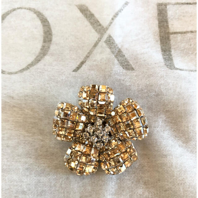 値下げ☆FOXEYフォクシー☆FlowerBroochお花ブローチシャンパン新品 ...