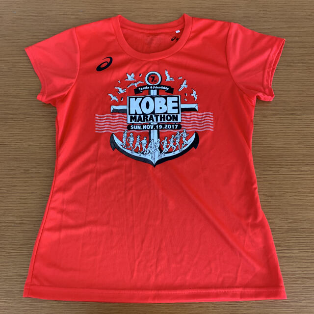 asics(アシックス)の神戸マラソン　Tシャツ　アシックス　Mサイズ スポーツ/アウトドアのランニング(ウェア)の商品写真