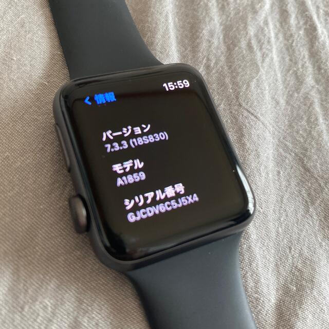 Apple Watch(アップルウォッチ)のApple Watch アップルウォッチ series3 42 スペースグレイ メンズの時計(腕時計(デジタル))の商品写真