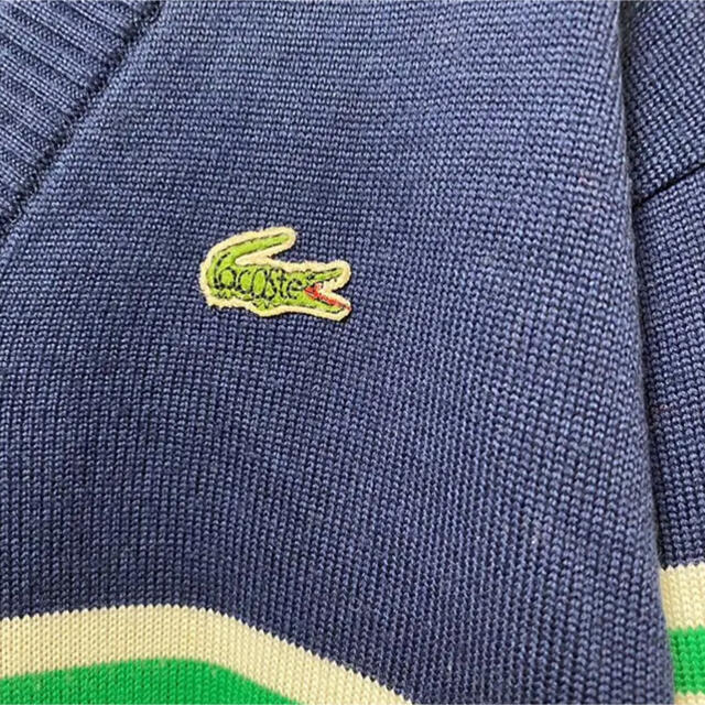【LACOSTE】アクリルニット セーター ワンポイントロゴ フレラコ 男子 3