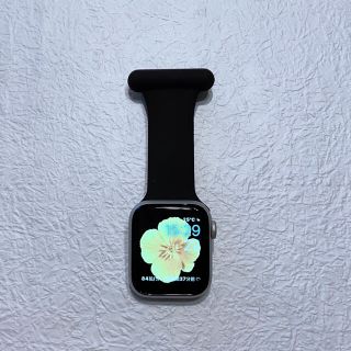 Apple Watch用 ナースウォッチ ピンバッチバンド ブラック(その他)