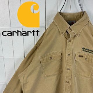 カーハート(carhartt)の超レア Carhartt ヴィンテージ 古着 90s ワークシャツ 長袖(シャツ)