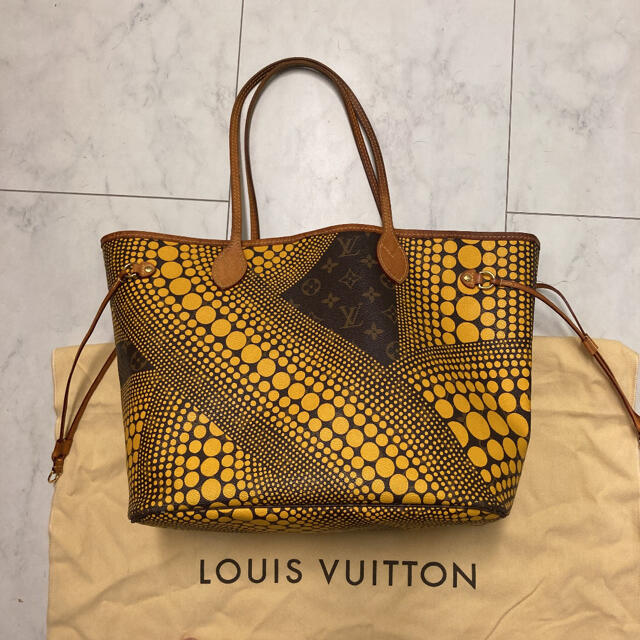 約16cm高さLOUIS VUITTON ネヴァーフル MM トート バック  草間彌生