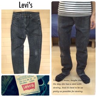 リーバイス(Levi's)のLEVI'Sダメージジーンズデニム送料込(デニム/ジーンズ)