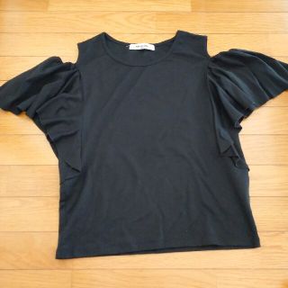 みー様専用  Emsexcite  黒 トップス 肩出し Tシャツ(カットソー(半袖/袖なし))