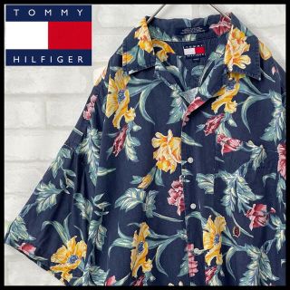 トミーヒルフィガー(TOMMY HILFIGER)の【旧タグ 90s】TOMMY HILFIGER レーヨン 素材 アロハ シャツ(シャツ)