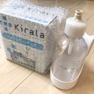 Kirala 炭酸ガスカートリッジ(新品6本)+専用ボトル(中古品)(ミネラルウォーター)