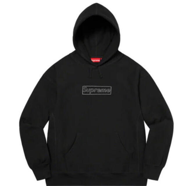 Supreme KAWS Chalk Logo シュプリーム 黒　Lトップス